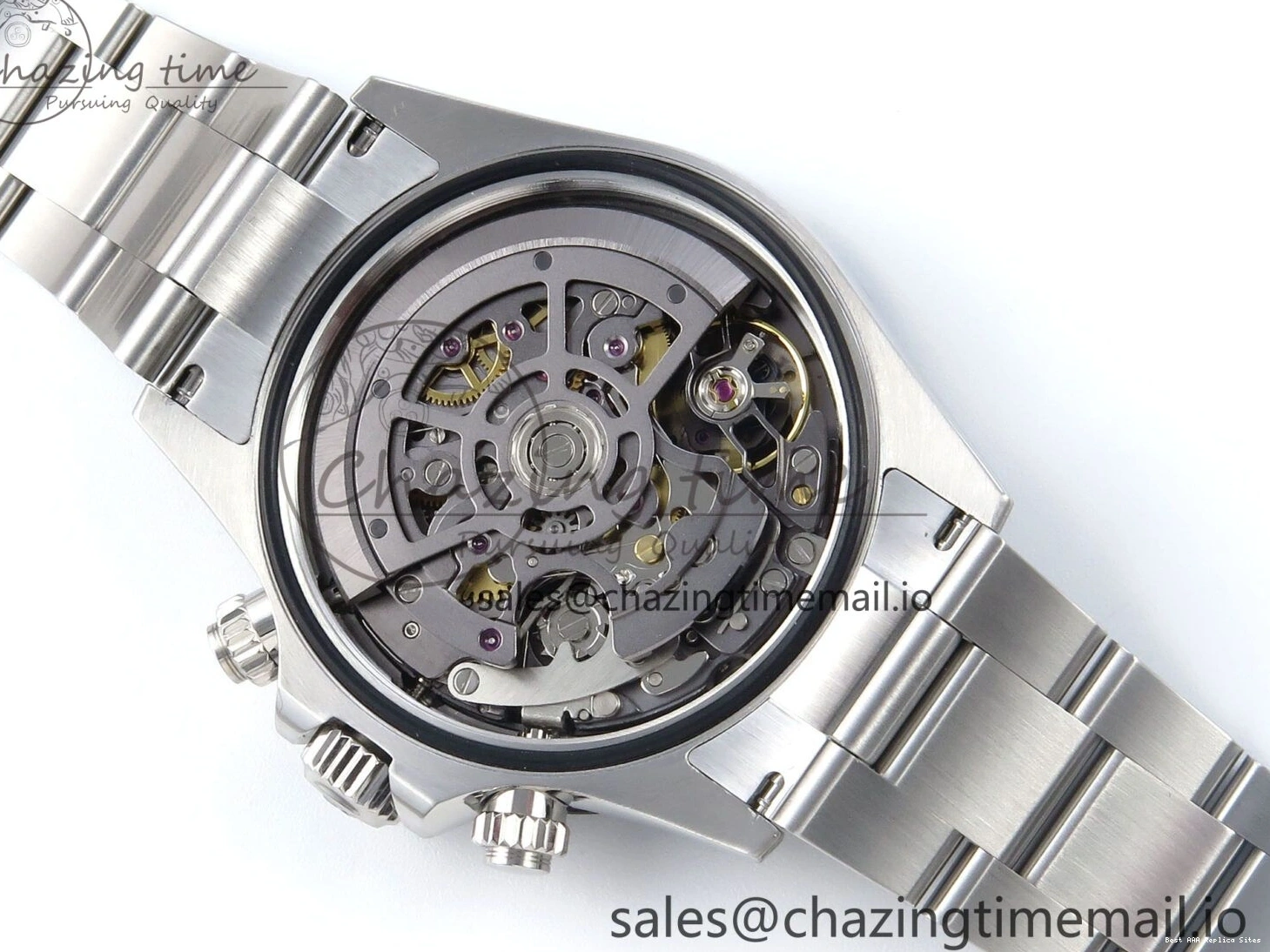 AAA Replica Watches Daytona Edition Bracelet Dial SS Carbon Best on Durable SS Skeleton Bezel DD 369 Artisans GETF 1229